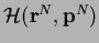 ${\cal H}({\bf r}^N, {\bf p}^N)$