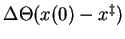 $\Delta\Theta(x(0)-x^\ddagger)$