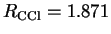 $R_{\rm CCl}= 1.871$